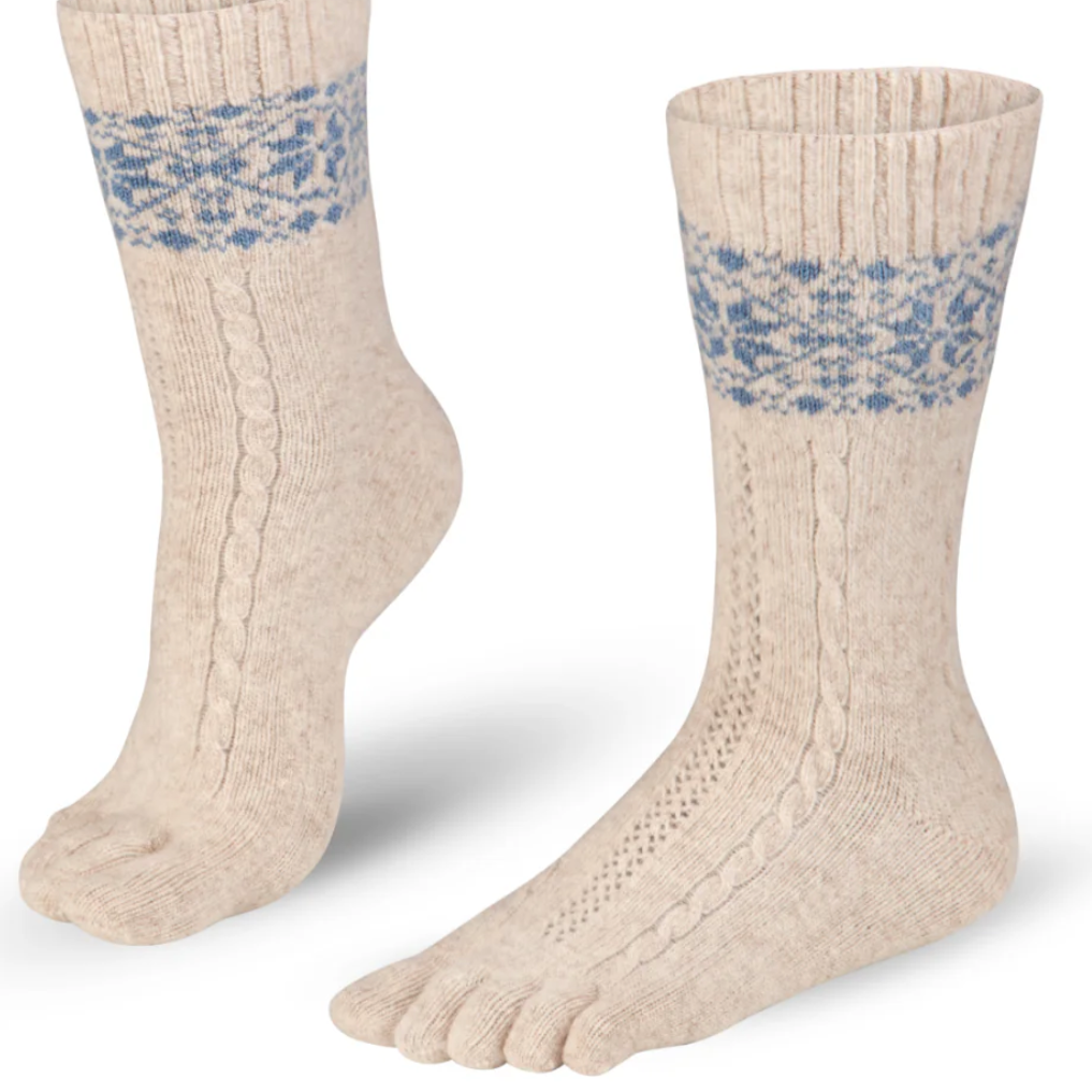 Merino cashmere toe socks