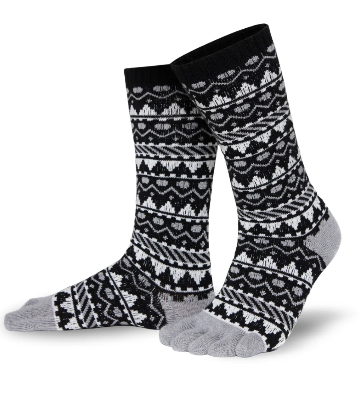 Nordic Forest Wool Toe Socks