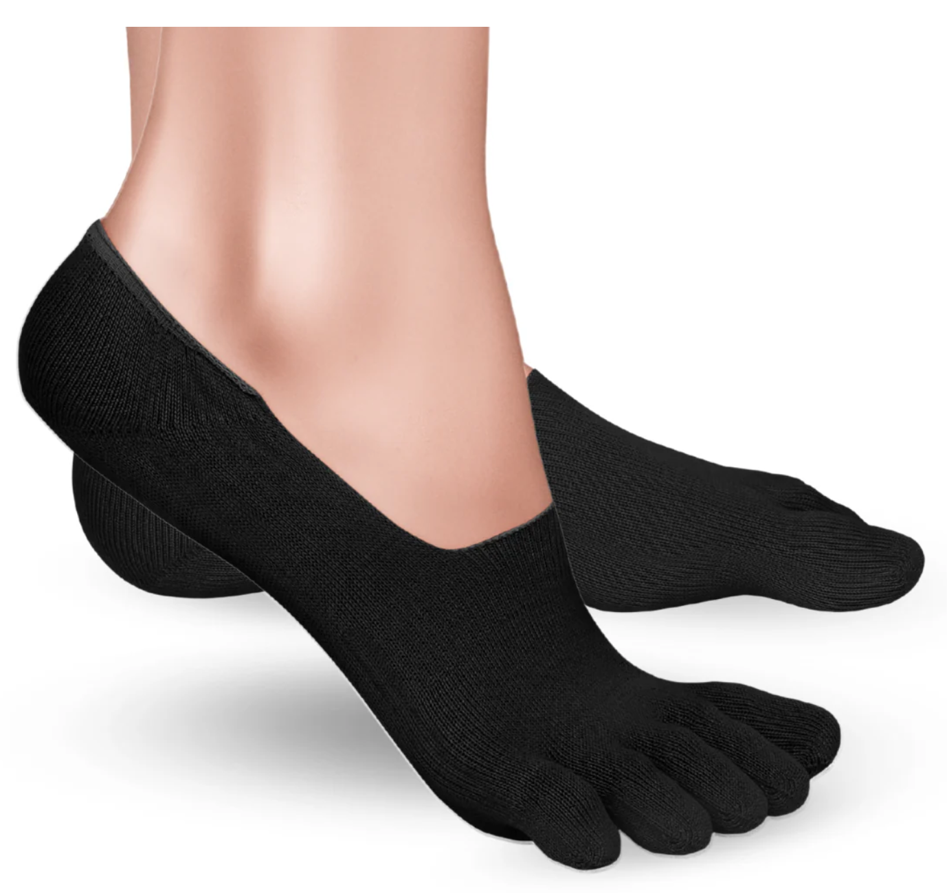 Cotton No Show Toe Socks