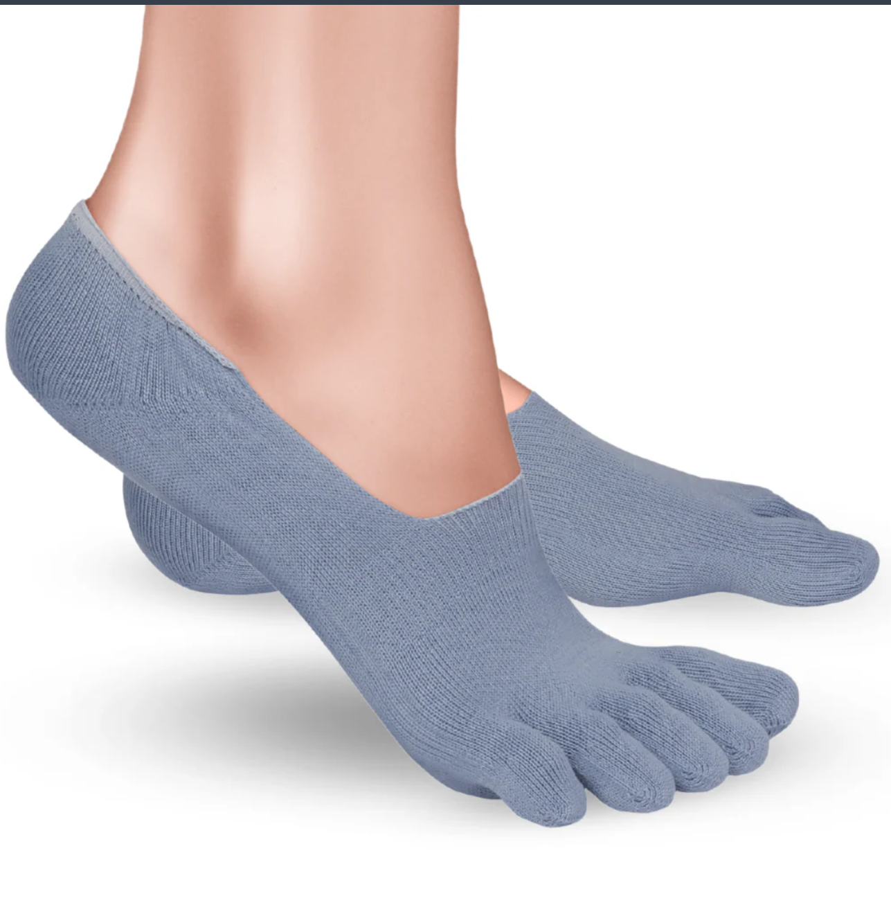 Cotton No Show Toe Socks