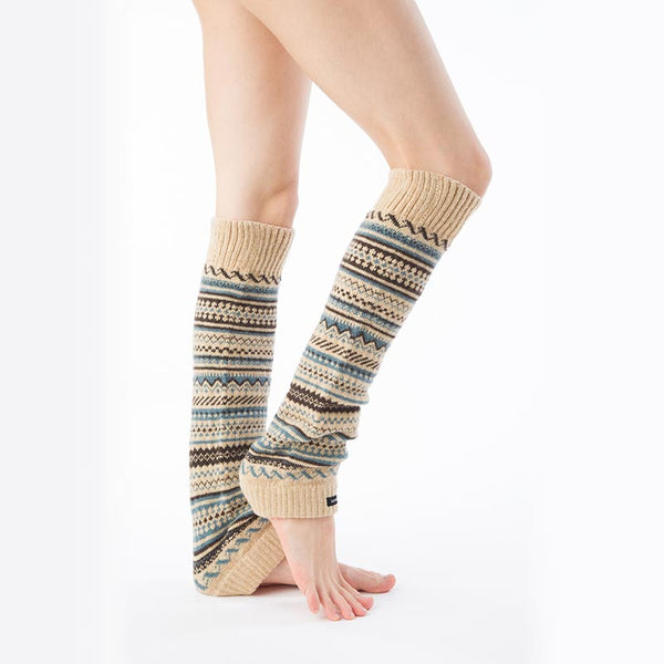 Knitted Leg Warmers for Women Alpaca Leg Warmers Warm Long Wool Socks  Knitted Dance Socks Knitted Wool Leg Warmer Flip Flop Yoga Socks 