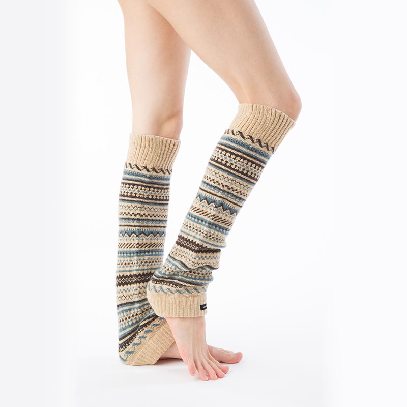 WHOLEWOOLS Wool Leg Warmers for Women Thigh High Socks Knitted