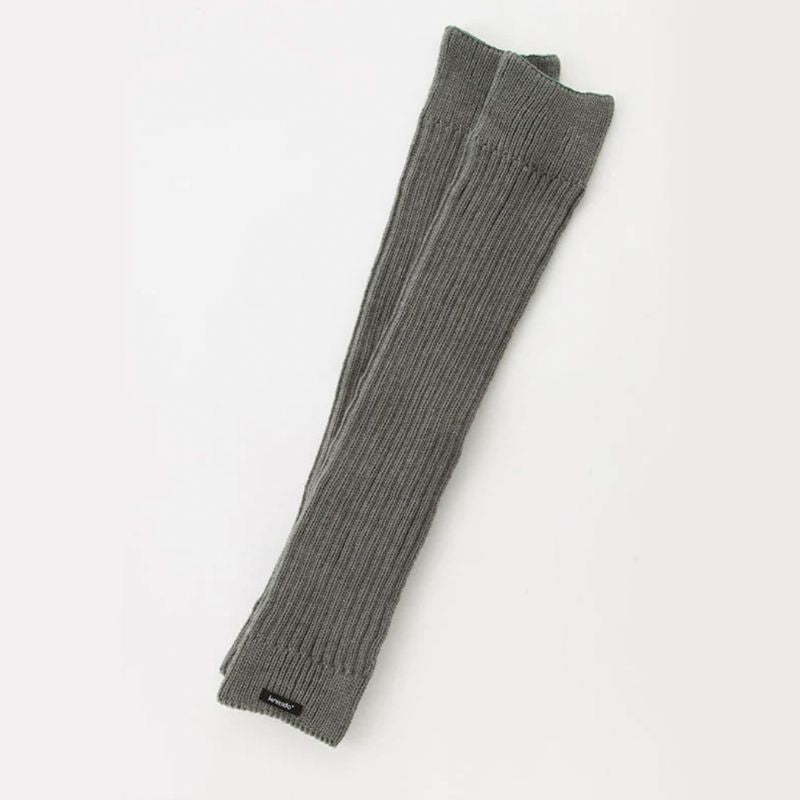 Knitido plus brand Wool Blend Ribbed Leg Warmer in GREY color
