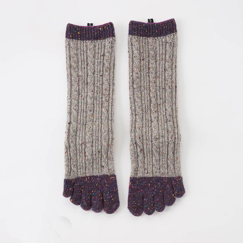 Knitido ABS Home Merino Cashmere Seamless Toe Socks without Elastic Band,  Dark Grey Blue 010 : : Fashion